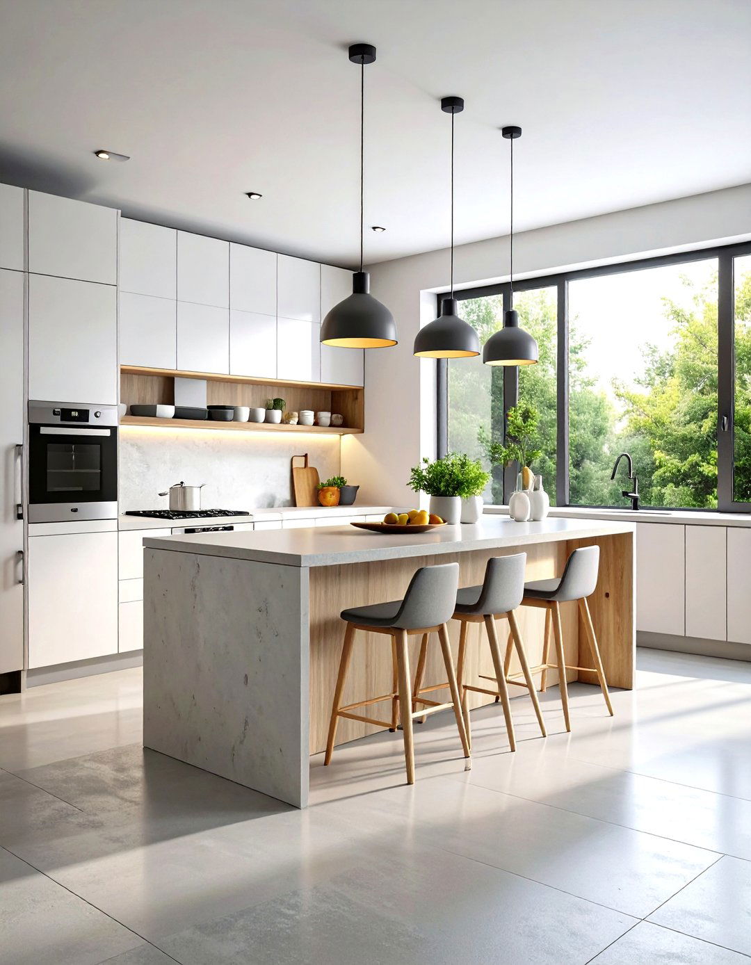 Scandinavian Kitchen Aesthetics - 24 Microcement Kitchen Ideas