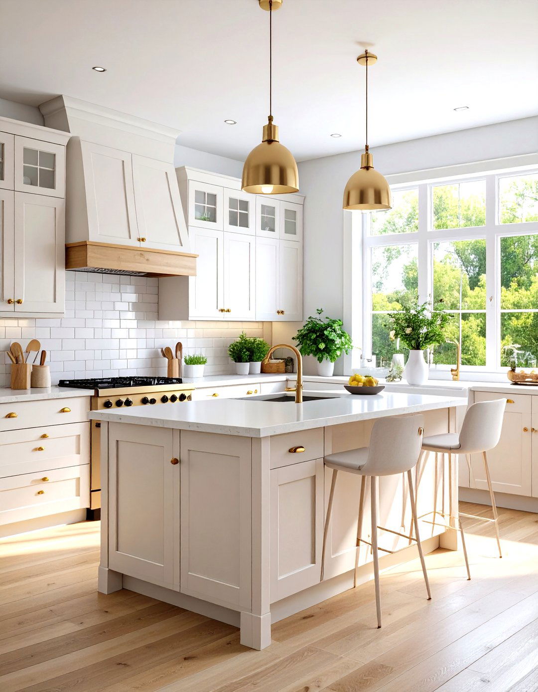 Scandinavian Kitchen Layout with Light Woods - 24 Kitchen Layout Ideas