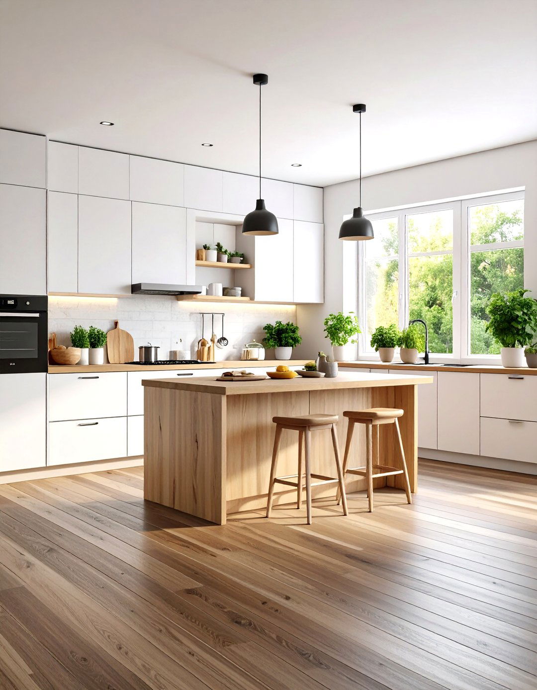 Scandinavian Kitchen Style Dark Wood Floors - 24 Kitchen With Dark Wood Floors