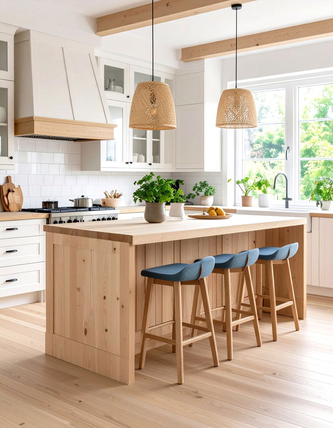 Scandinavian Light Wood Breakfast Bar - 24 Breakfast Bar Ideas