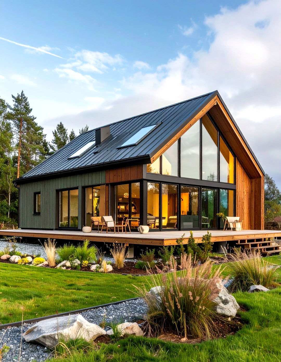 Scandinavian Minimalist Approach - 24 Sage Green House With Brown Trim Ideas