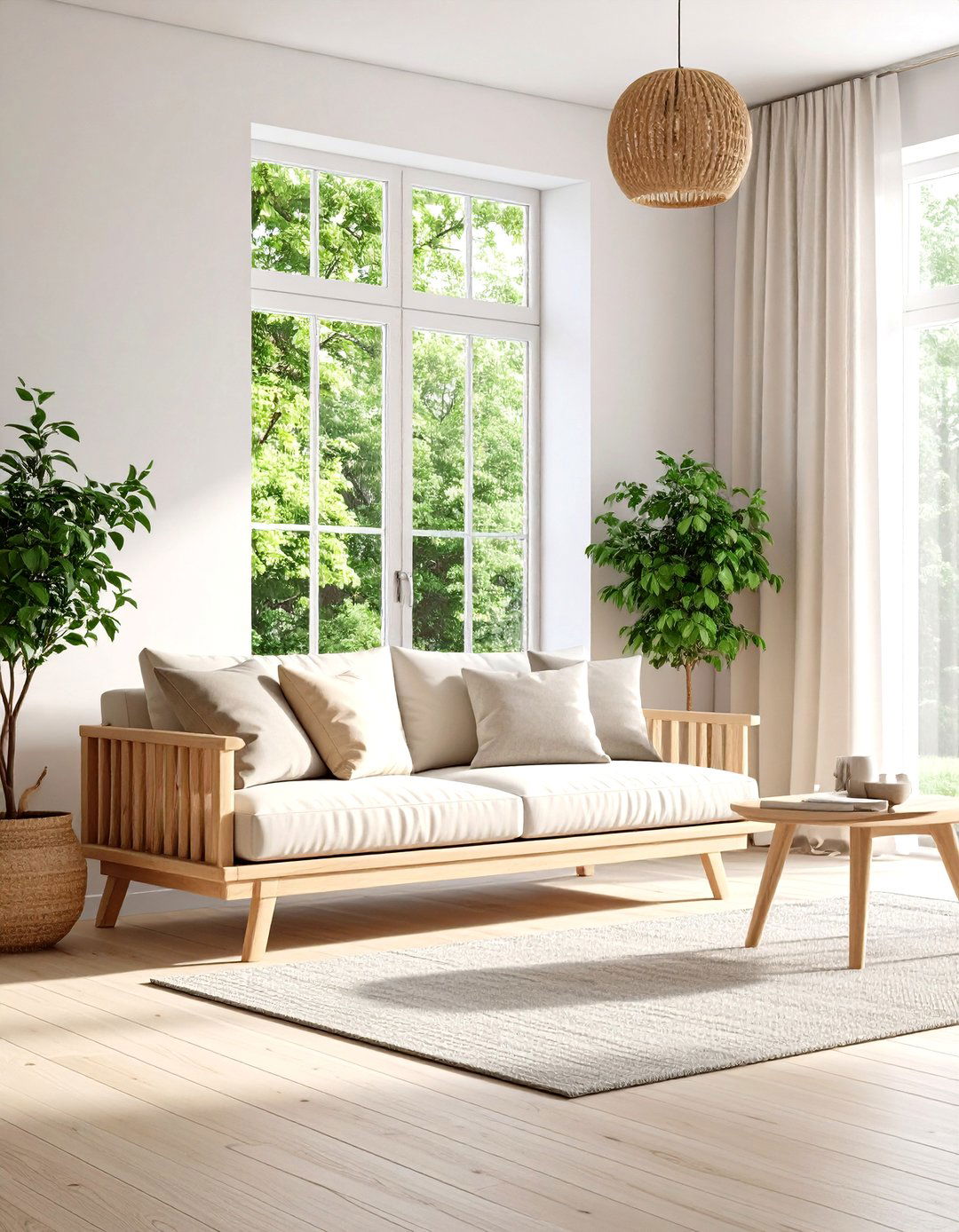 Scandinavian Minimalist Bench - 24 Fireplace Bench Ideas