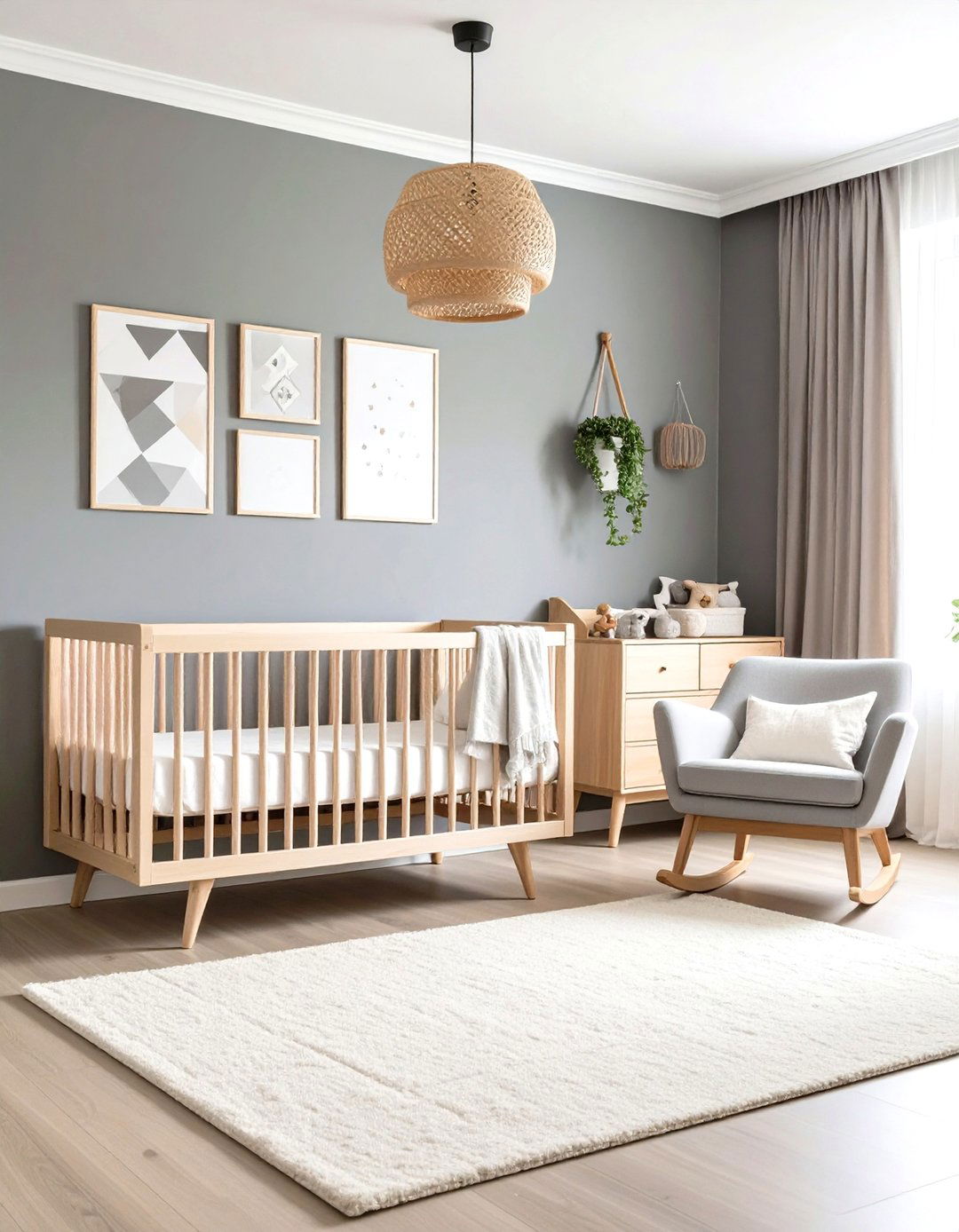 Scandinavian Minimalist Grey Nursery - 24 Grey Nursery Ideas