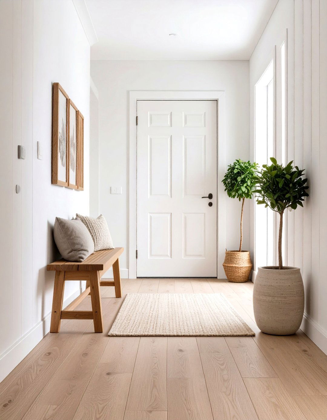 Scandinavian Minimalist Hallway - 24 Hallway Decor Ideas