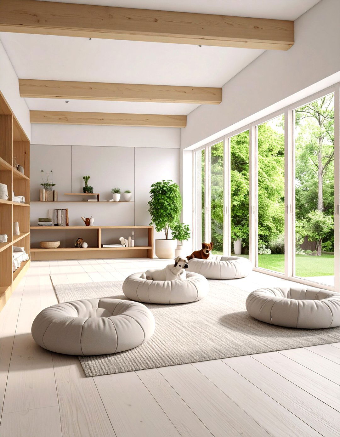 Scandinavian Minimalist Haven - 24 Dog Room Ideas