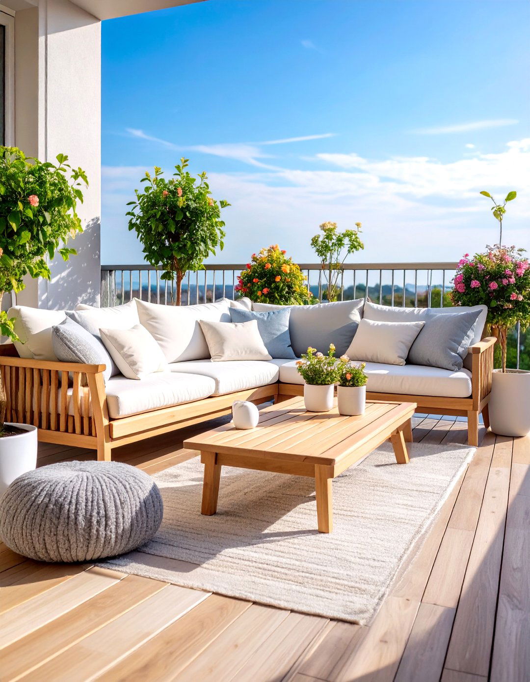 Scandinavian Minimalist Haven - 24 Balcony Ideas