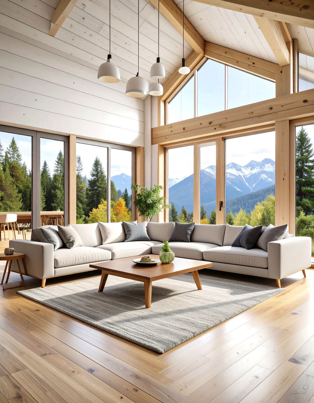 Scandinavian Minimalist Log Cabin Design - 24 Log Cabin Interior Design Ideas