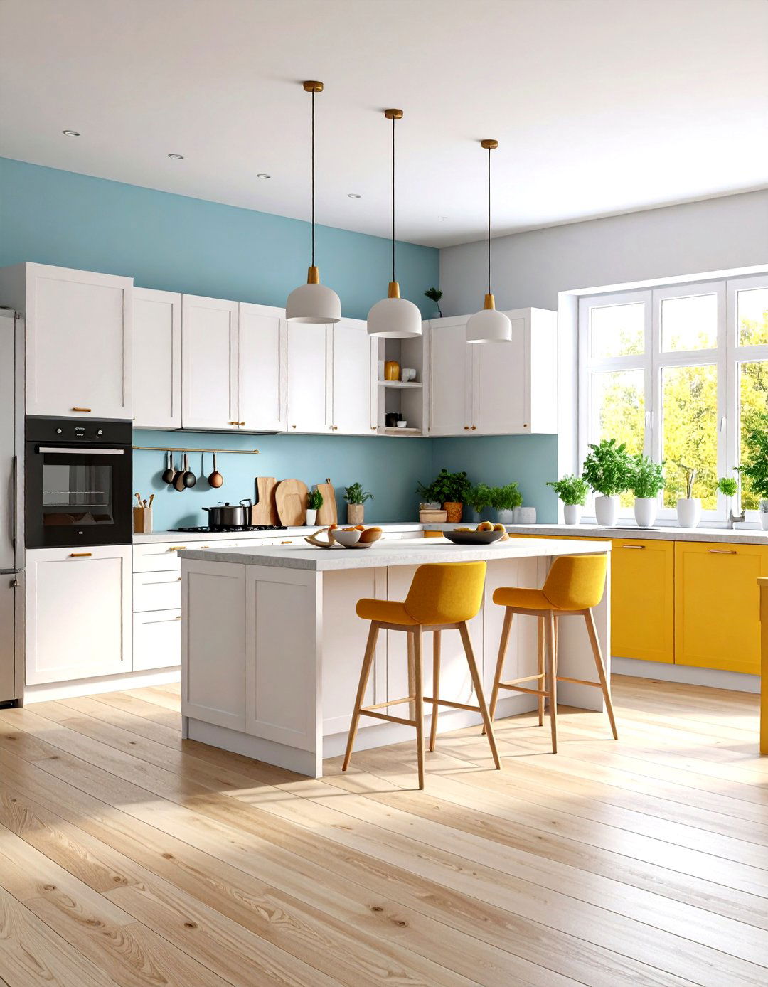 Scandinavian Minimalist Open Kitchen Living Room - 24 Open Kitchen Living Room Ideas