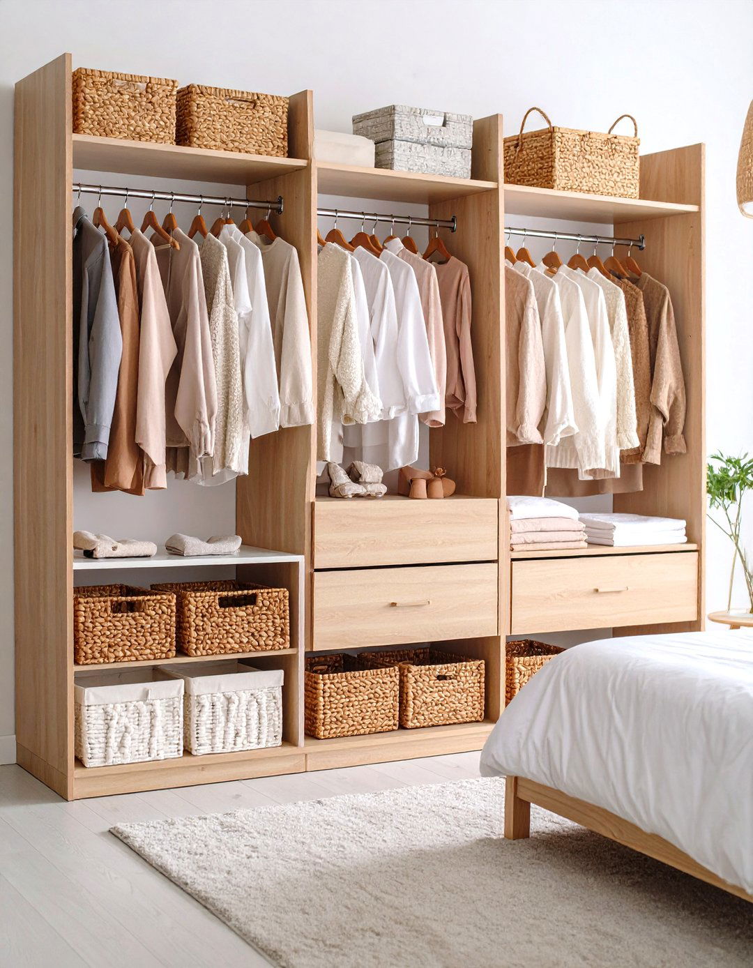 Scandinavian Minimalist Storage - 24 Open Closet Ideas