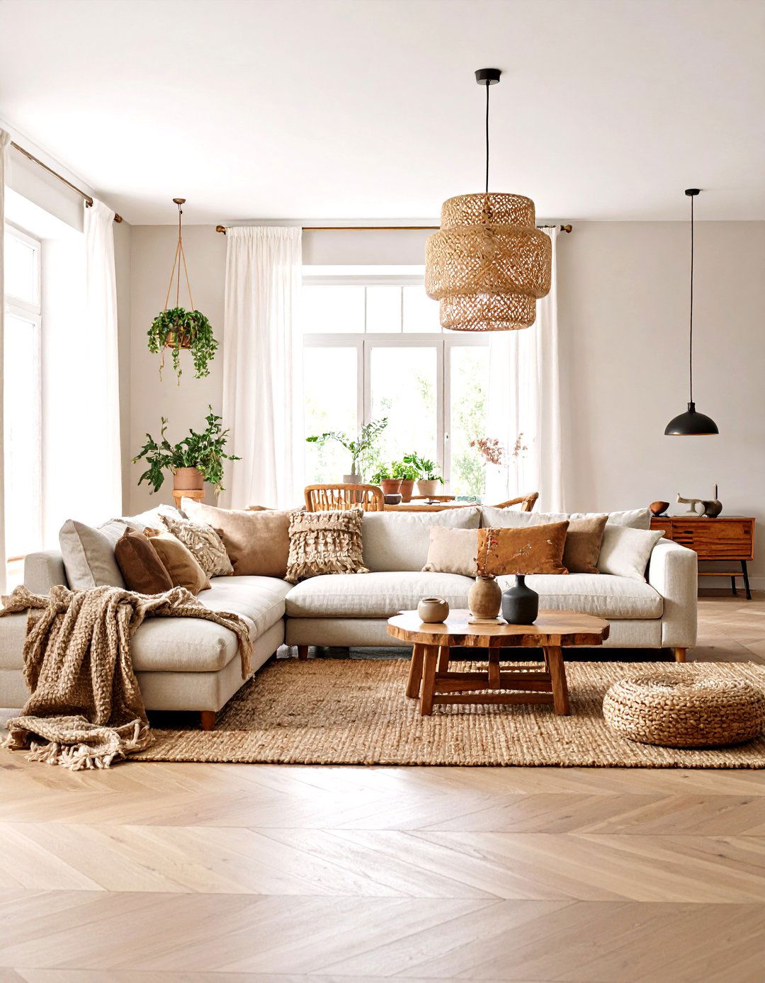 Scandinavian Minimalist Taupe Living Room - 24 Taupe Living Room Ideas