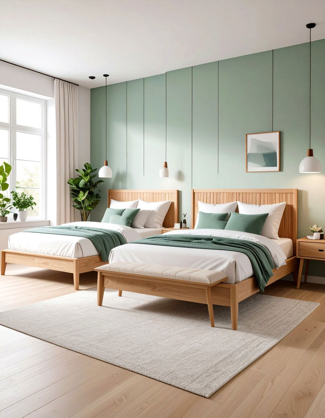 Scandinavian Minimalist Twin Design - 24 Twin Bedroom Ideas