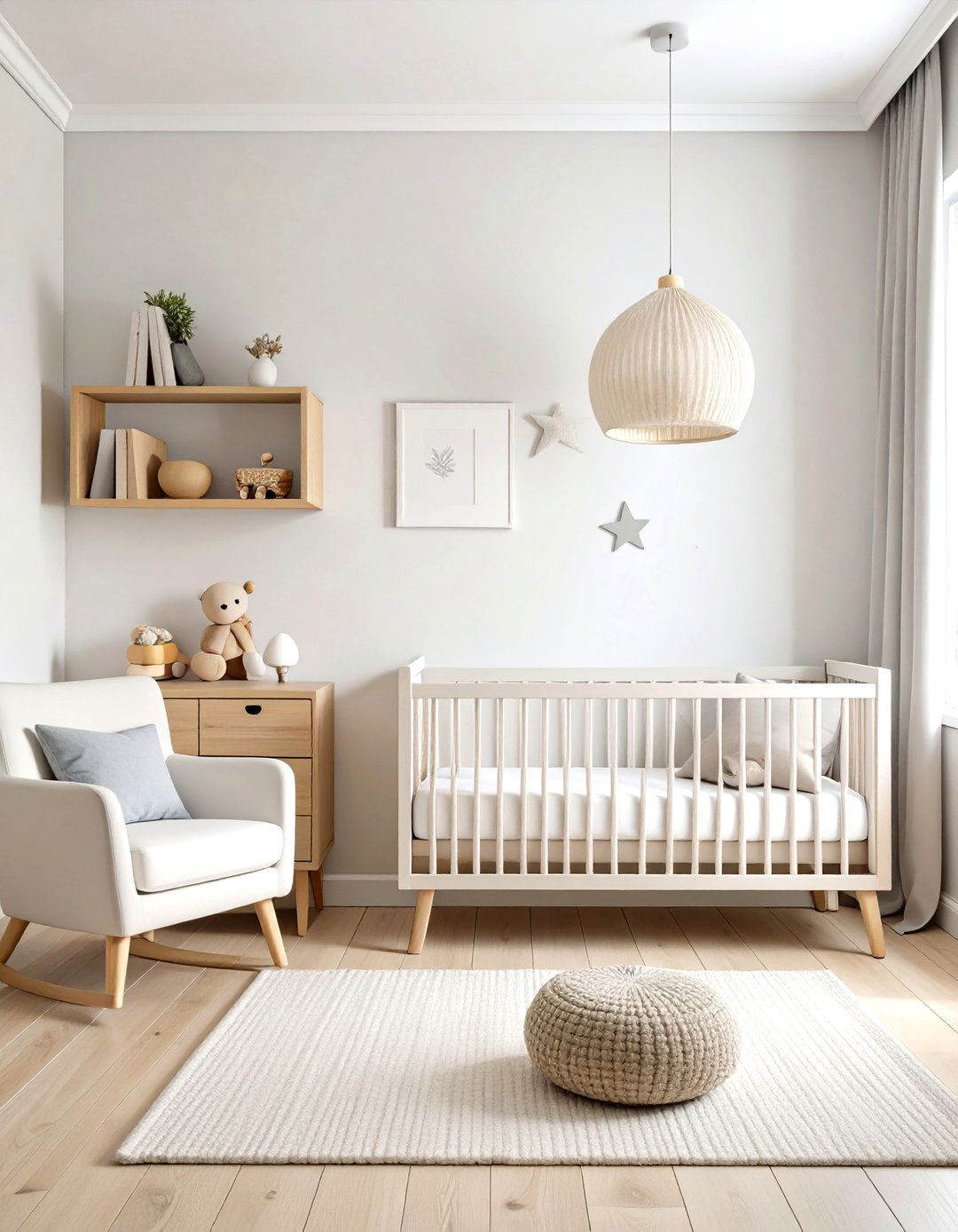 Scandinavian Minimalist Wall Design - 24 Nursery Wall Decor Ideas