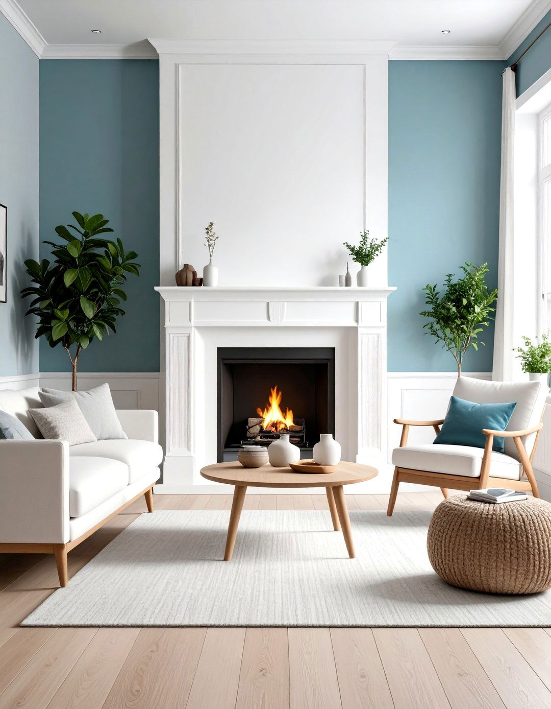 Scandinavian Nordic Stucco Fireplace - 24 Stucco Fireplace Ideas