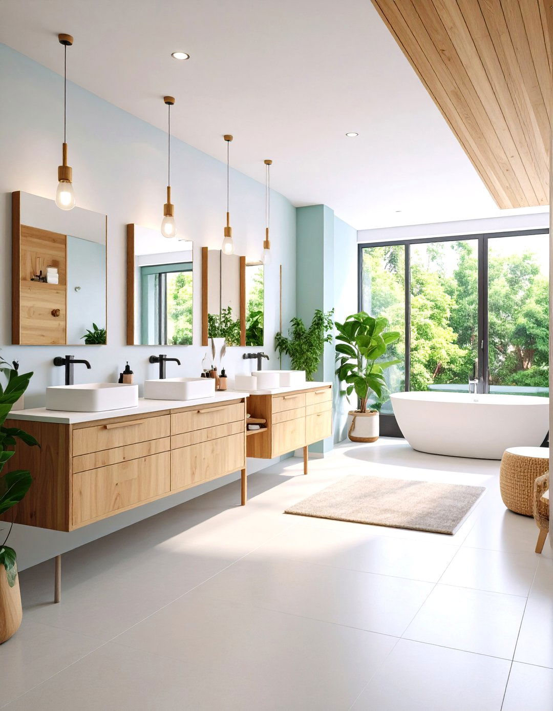 Scandinavian Office Bathroom with Nordic Simplicity - 24 Office Bathroom Ideas