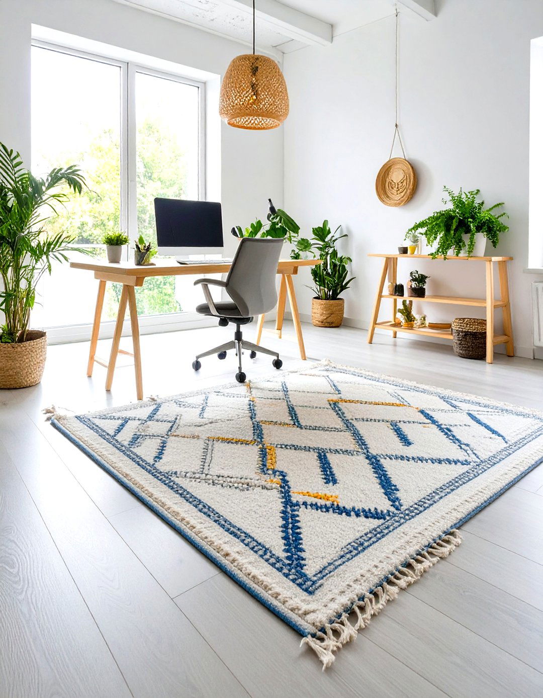 Scandinavian Office Rugs - 24 Office Rug Ideas