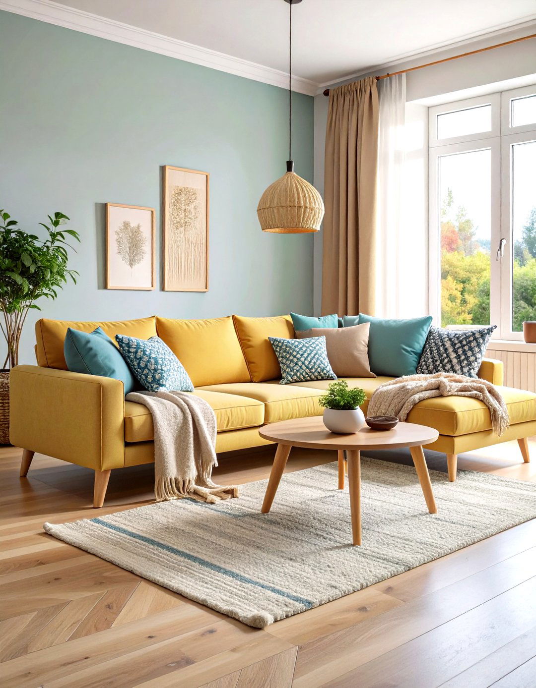Scandinavian Sectional Hygge - 24 Sectional Living Room Ideas