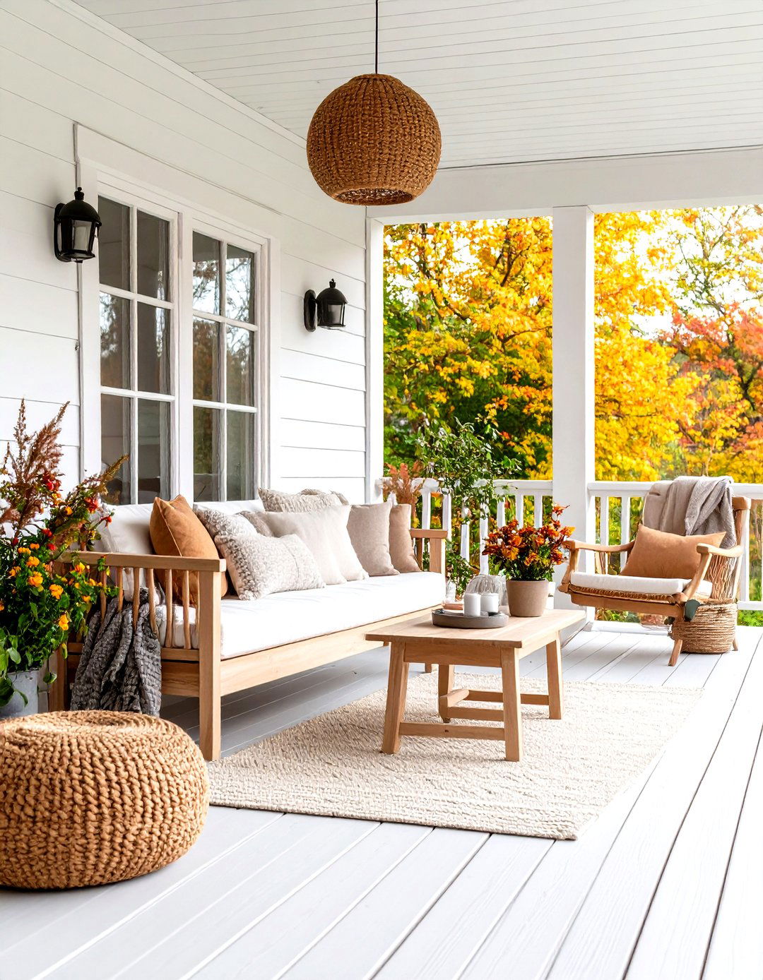 Scandinavian Simplicity Retreat - 24 Small Front Porch Ideas