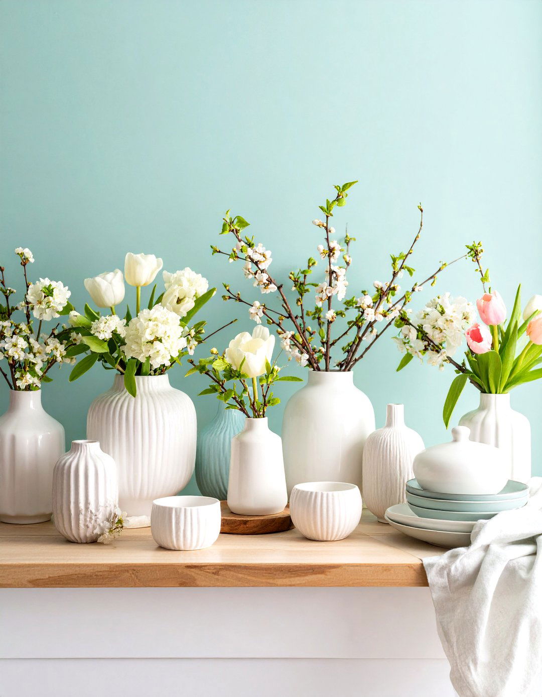 Scandinavian Spring Simple - 24 Spring Mantel Decor Ideas