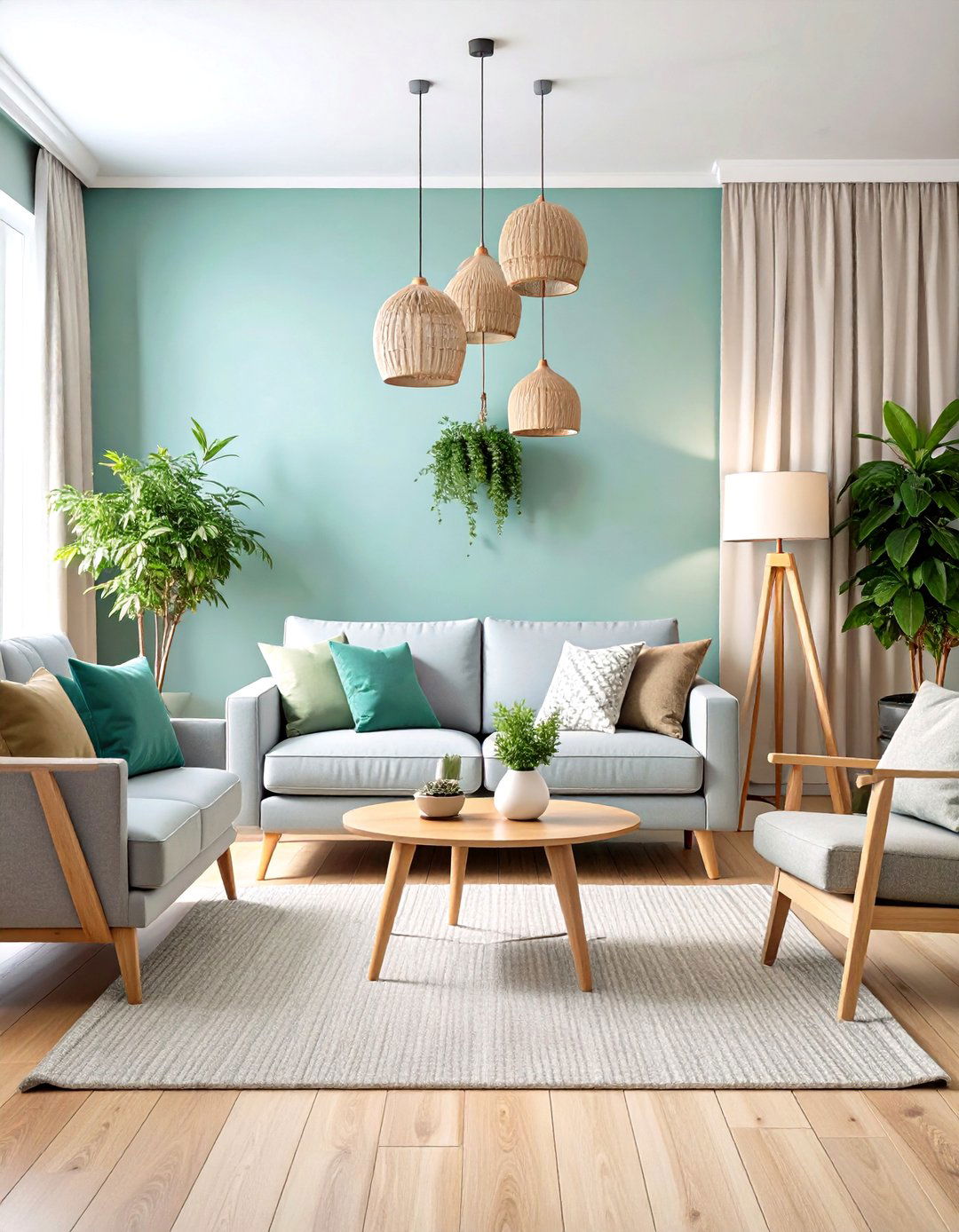 Scandinavian Symmetrical Living Room - 24 Symmetrical Living Room Ideas