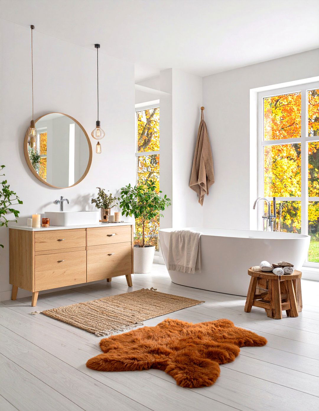 Scandinavian Terracotta Hygge Retreat - 24 Terracotta Bathroom Ideas