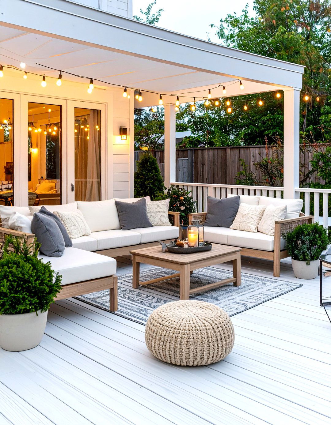 Scandinavian White Deck - 24 White Deck Ideas