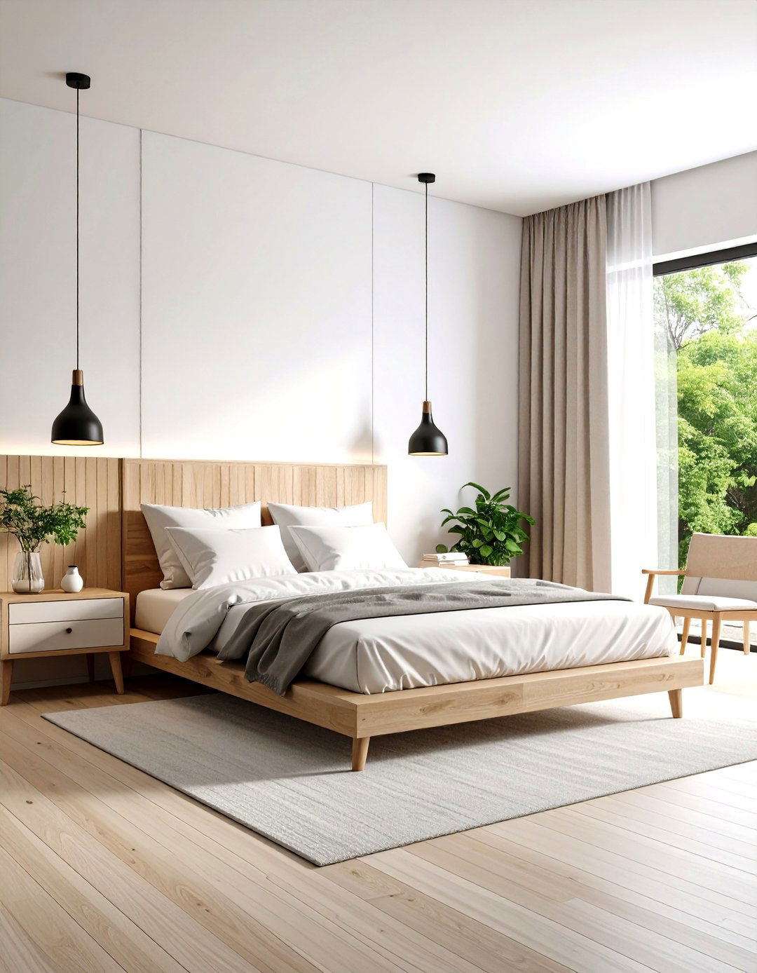 Scandinavian White Minimalist Bedroom - 24 Minimalist Bedroom Ideas