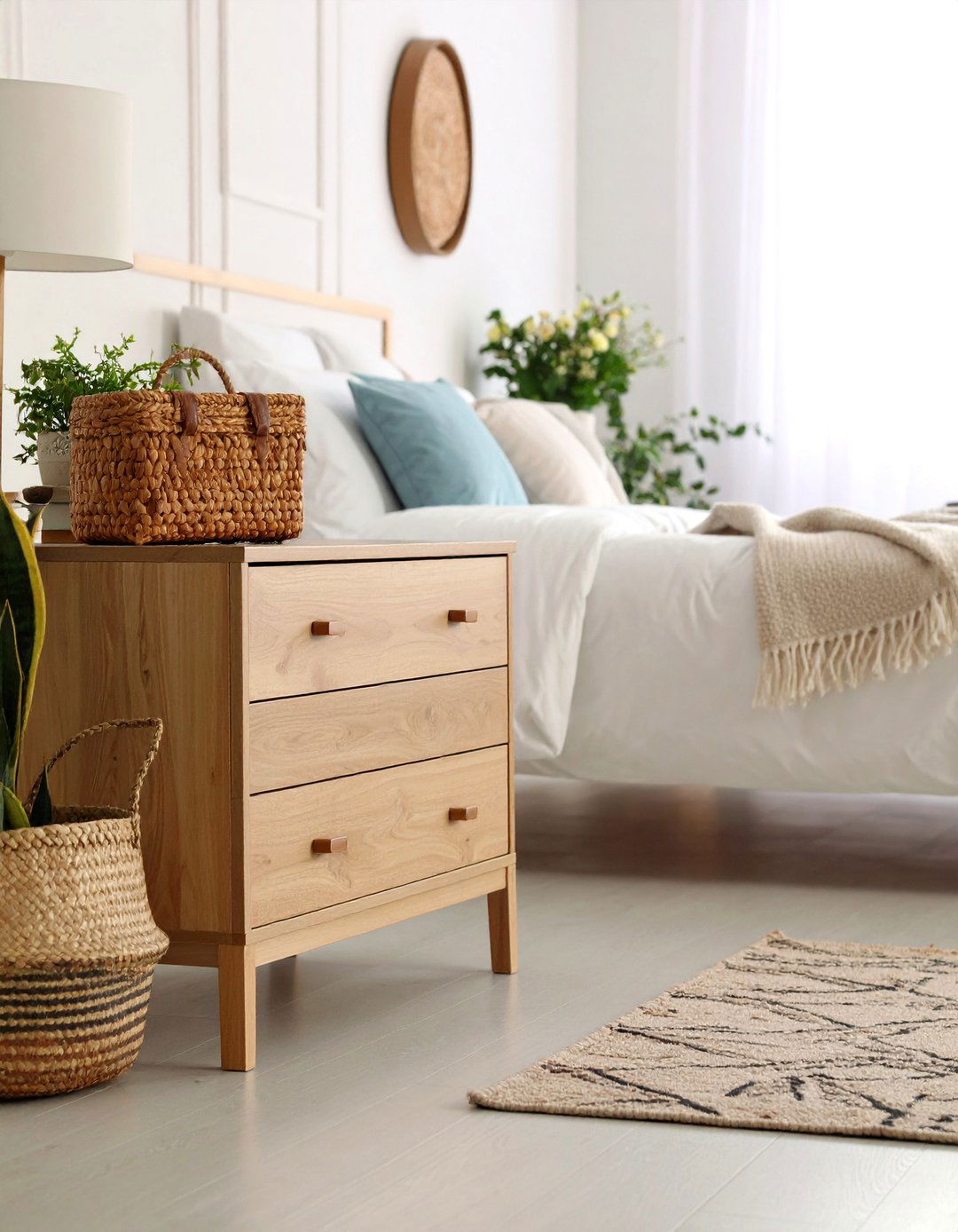 Scandinavian Wood Nightstand - 24 Nightstand Ideas