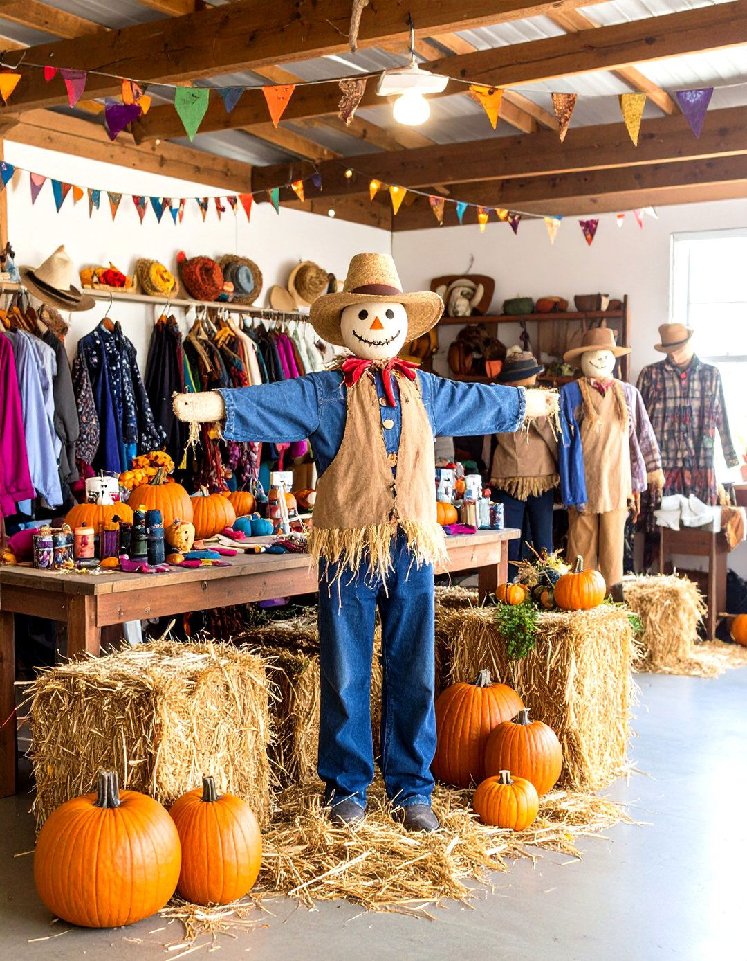Scarecrow Making Birthday Workshop - 24 Fall Birthday Party Ideas