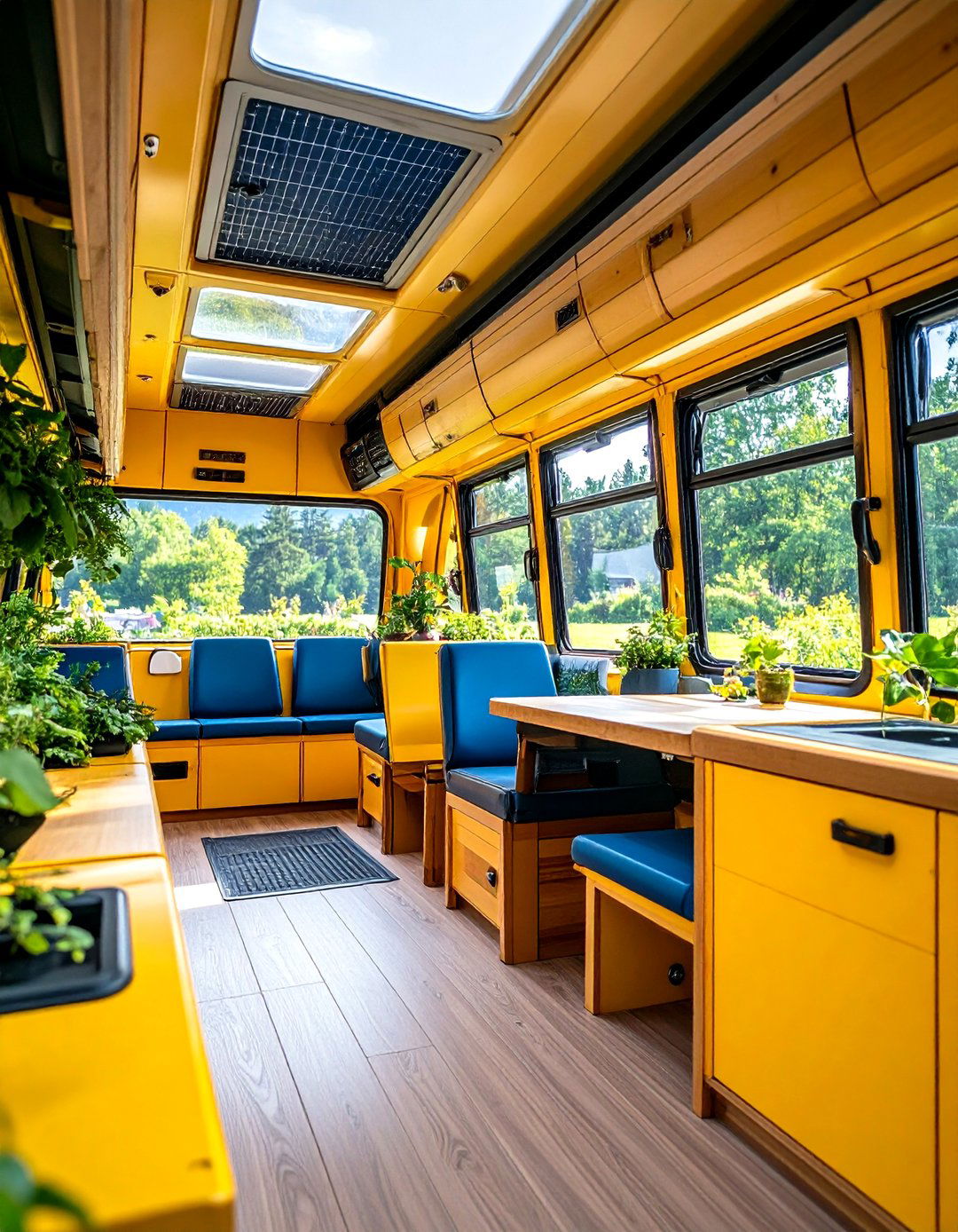 School Bus Greenhouse with Cold Frame Ventilation - 24 School Bus Greenhouse Ideas