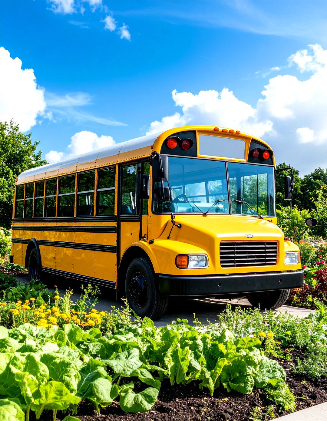 School Bus Greenhouse with Community Garden Integration - 24 School Bus Greenhouse Ideas