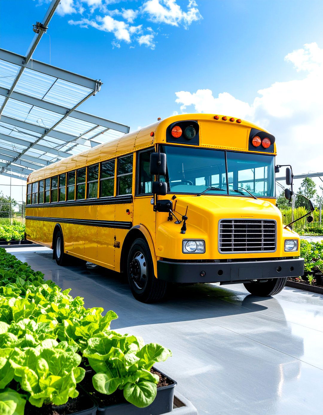 School Bus Greenhouse with Rainwater Harvesting - 24 School Bus Greenhouse Ideas
