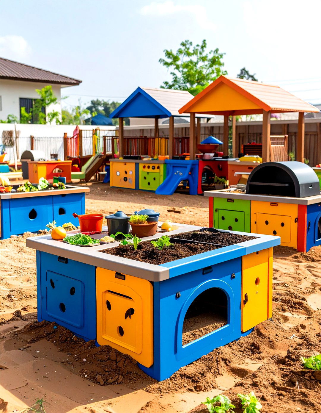 School Playground Community Mud Kitchen Complex - 24 Mud Kitchen Ideas