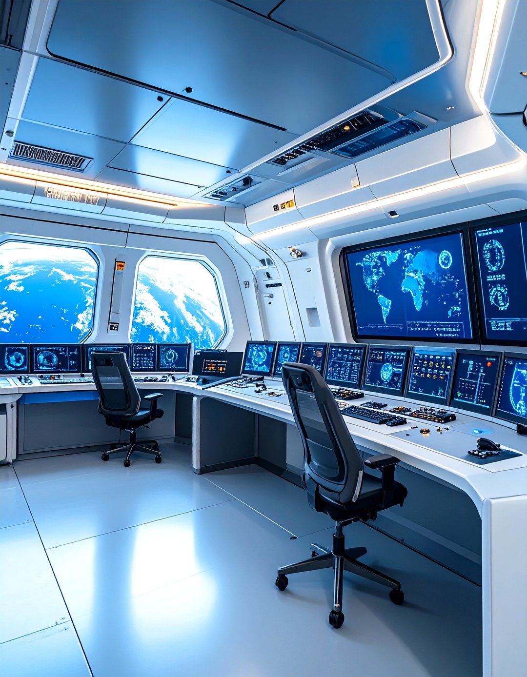 Sci Fi Space Station Command Center - 24 Arcade Room Ideas