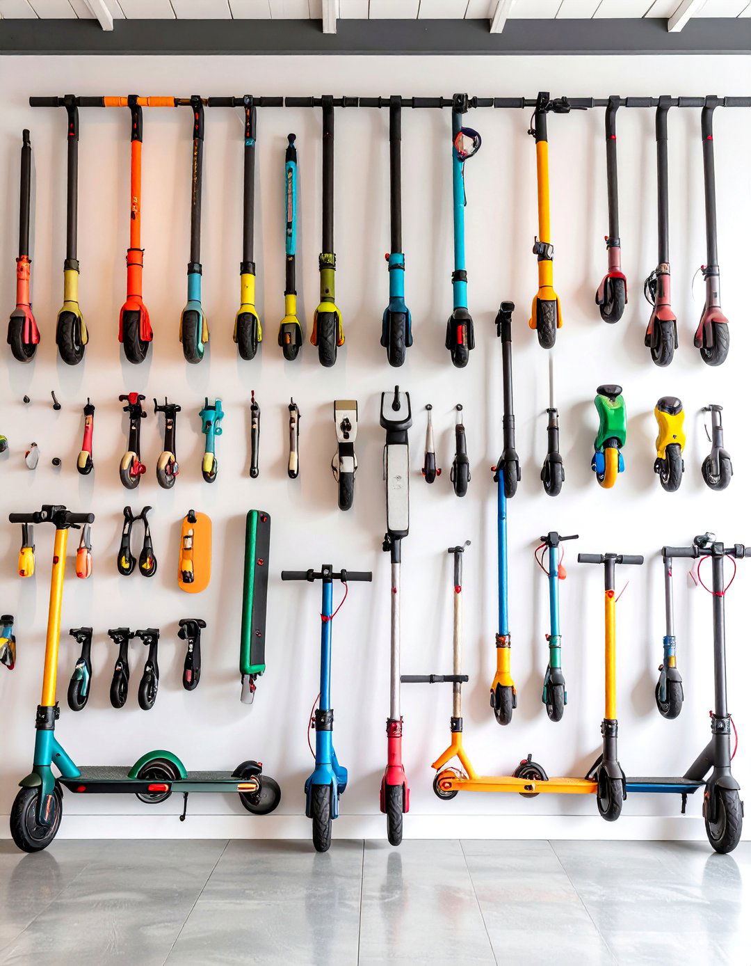 Scooter Wall Mounting Systems - 24 Outdoor Toy Storage Ideas