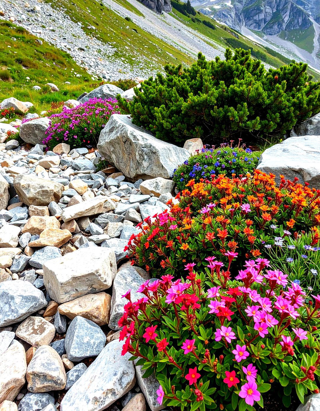 Scree Garden Alpine Display - 24 Stone Garden Ideas