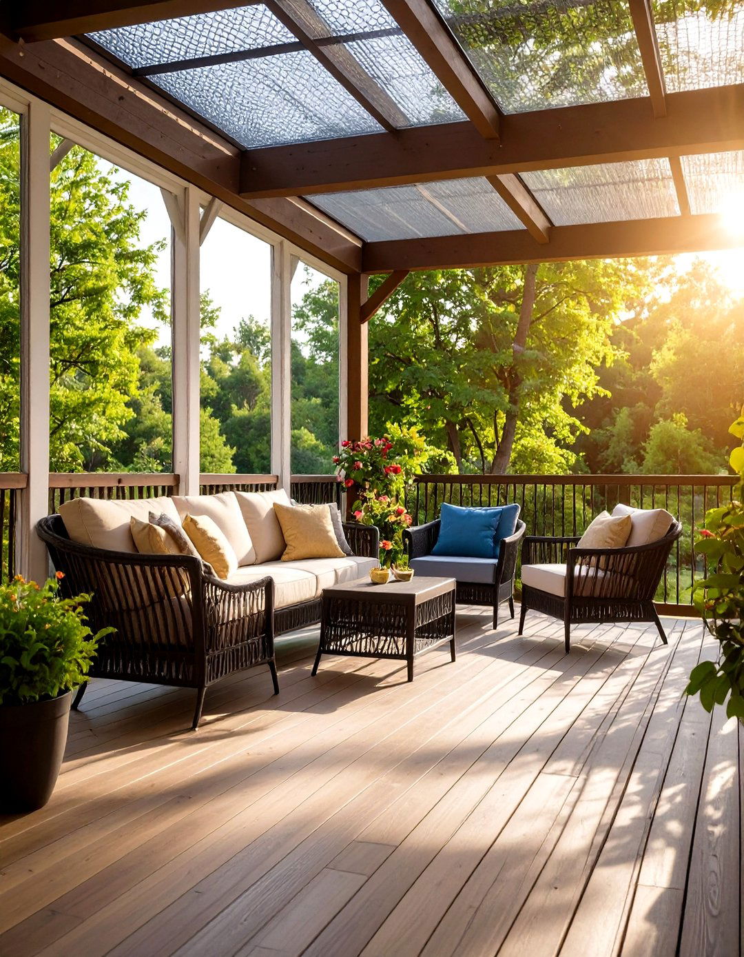 Screened Deck Porch - 24 Covered Deck Ideas