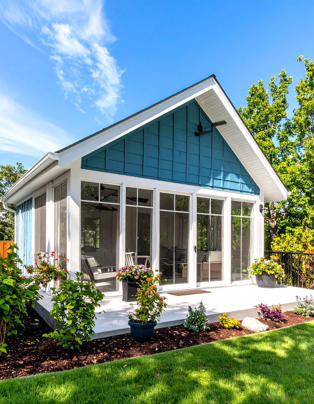 Screened Gable Porch Enclosure - 24 Gable Patio Roof Design Ideas