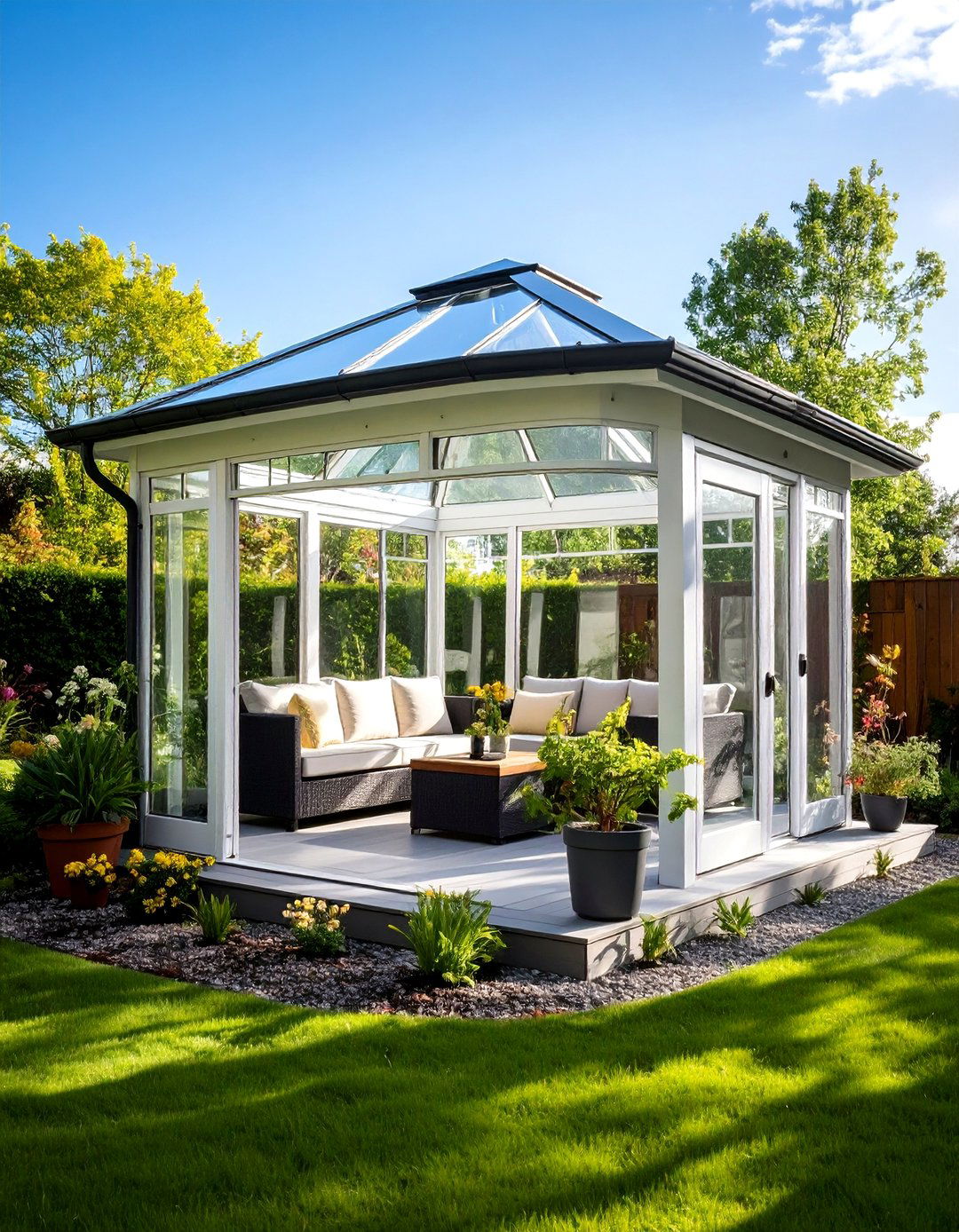 Screened Garden Gazebo - 24 Backyard Gazebo Ideas