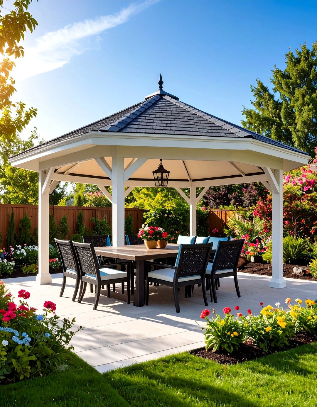 Screened Patio Gazebo for Bug Free Relaxation - 24 patio with a gazebo ideas