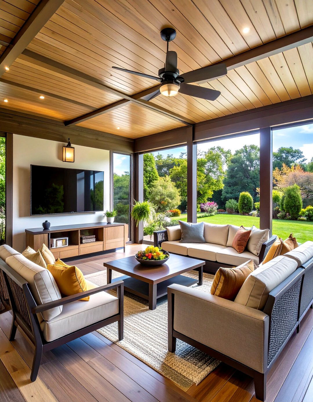 Screened Porch TV Addition - 24 Outdoor Tv Ideas