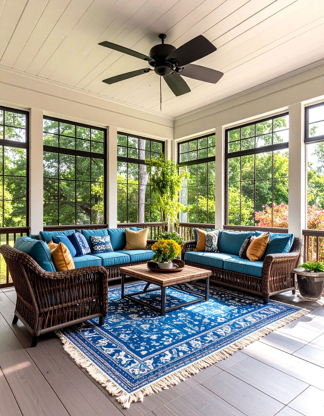 Screened Side Porch Retreat - 24 Side Porch Ideas