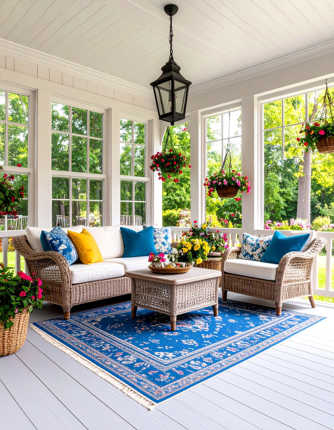 Screened Victorian Summer Porch - 24 Victorian Porch Ideas