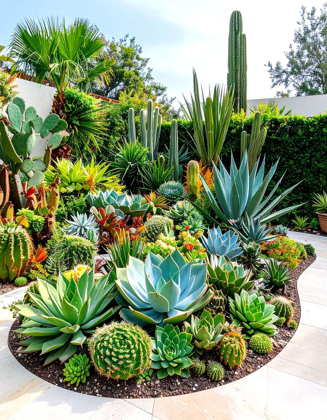 Sculptural Art Garden - 24 Succulent Garden Ideas