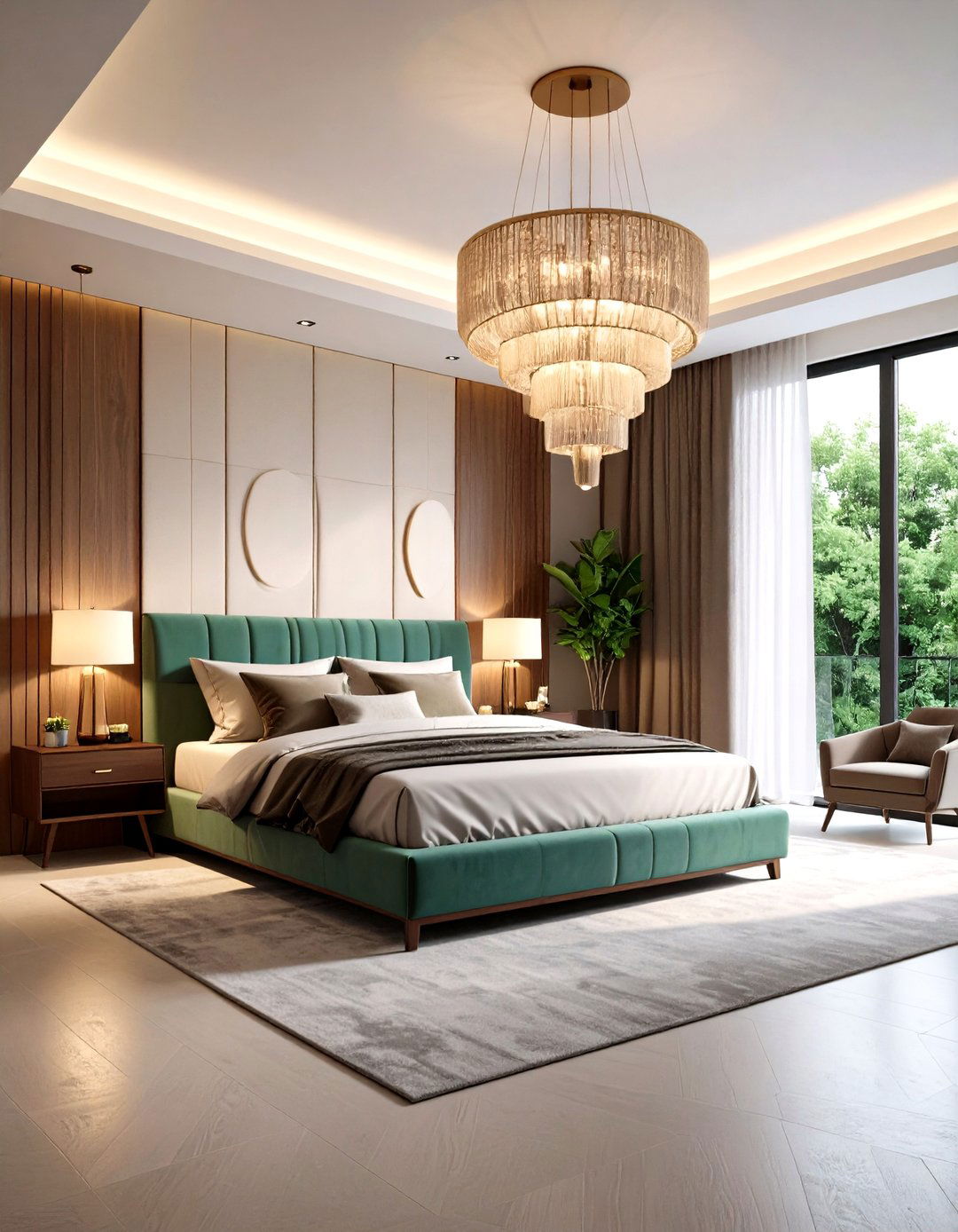 Sculptural Lighting Contemporary Bedroom - 24 Contemporary Interior Design Style Ideas