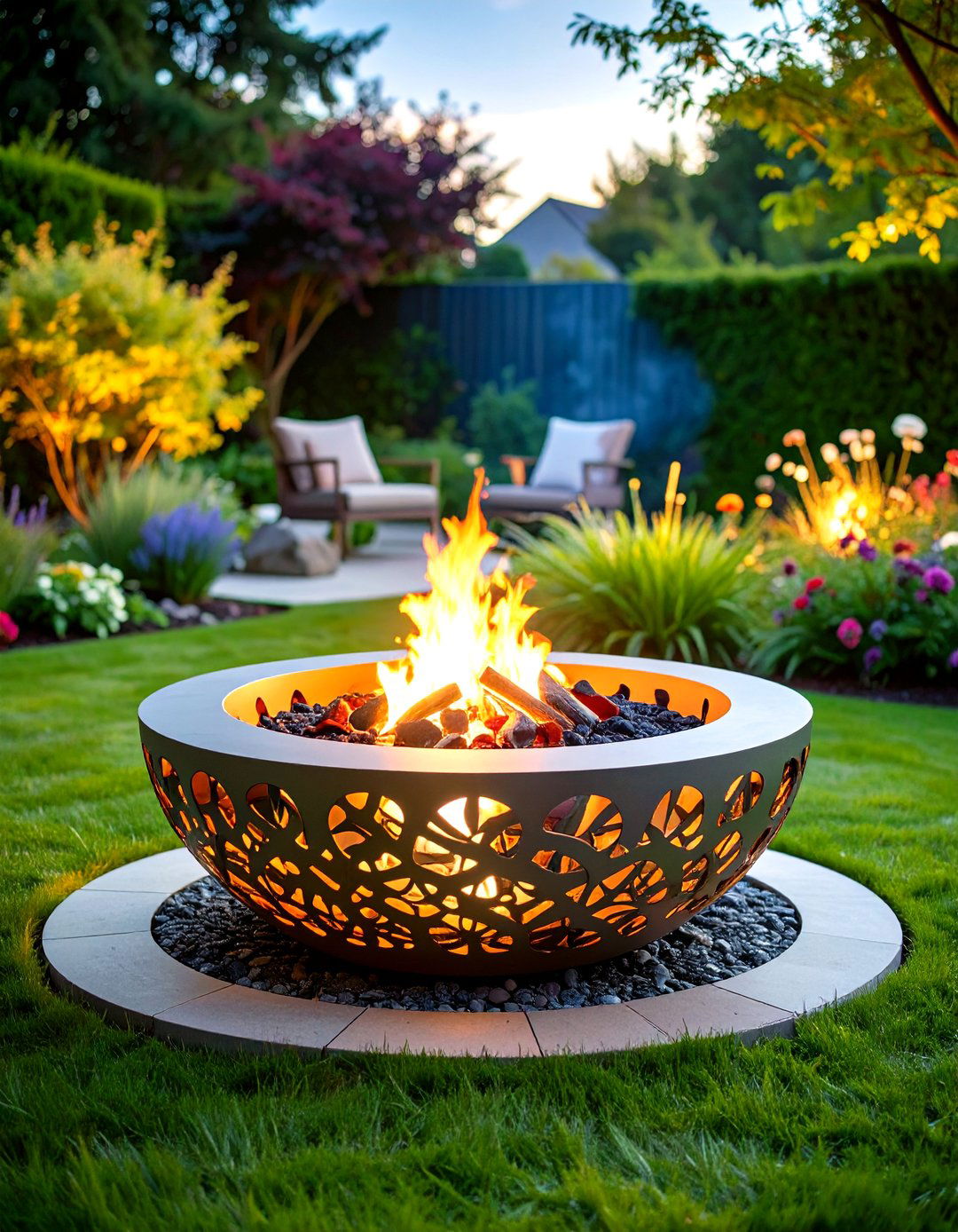 Sculptural Sphere Fire Pit - 24 Metal Fire Pit Ideas