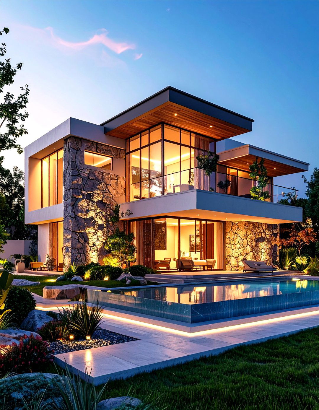Sculptural Stone Architecture - 24 Stone Exterior Home Ideas
