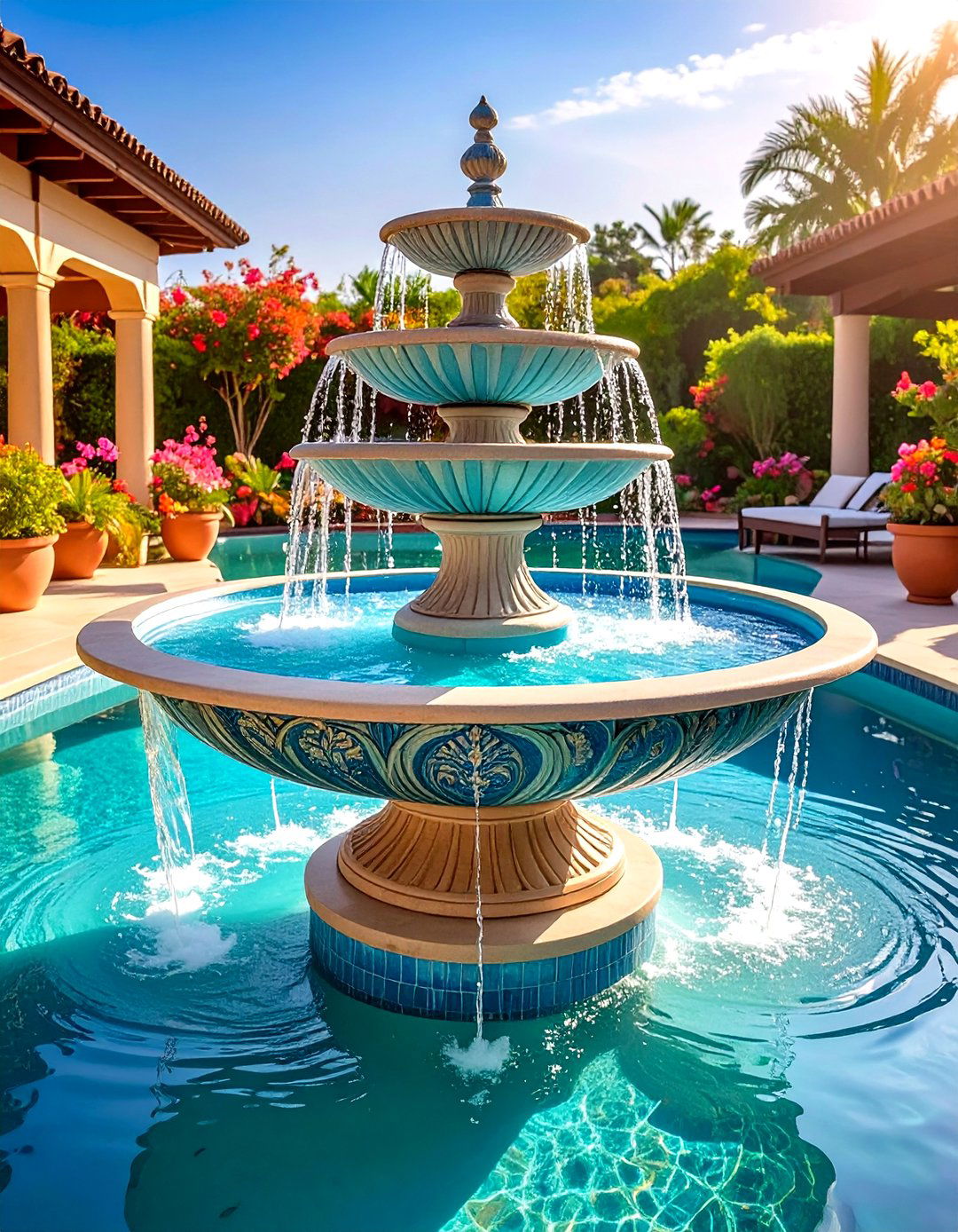 Sculptural Water Bowls - 24 Pool Fountain Ideas