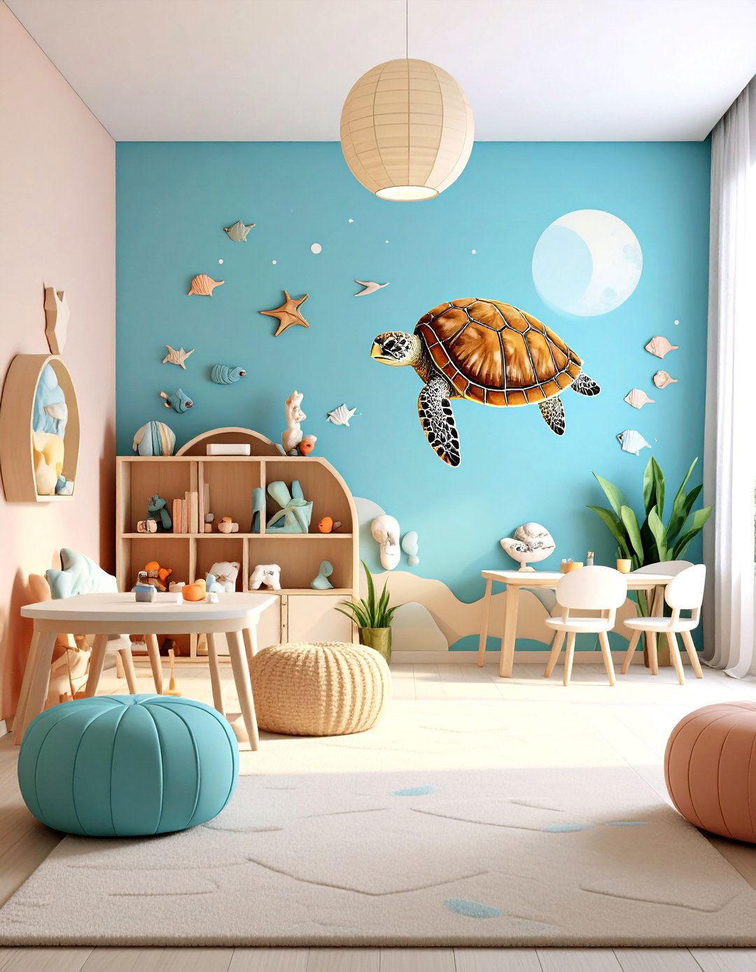 Sea Turtle Migration Nursery - 24 Ocean-themed Nursery Ideas