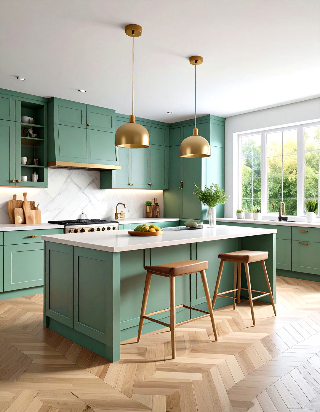Seafoam Green Kitchen Island Centerpiece - 24 Seafoam Green Kitchen Ideas