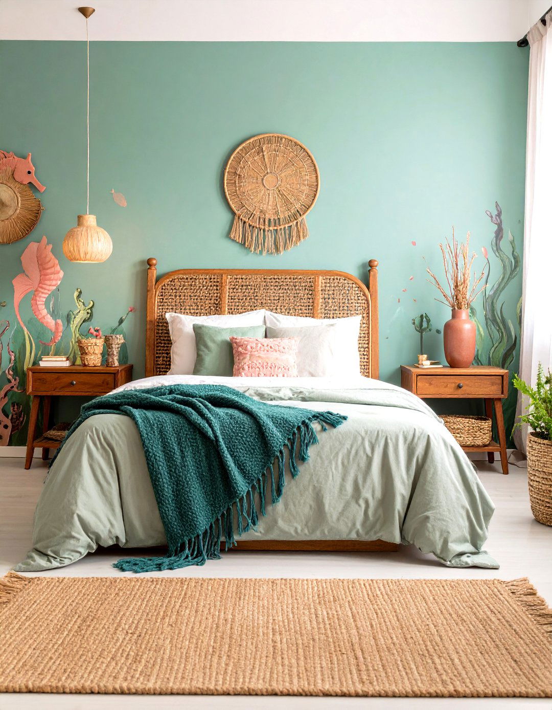 Seahorse Garden Hideaway - 24 Underwater Mermaid Bedroom Ideas